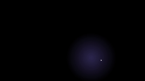 Efeito de luz no BG onde estiver o mouse